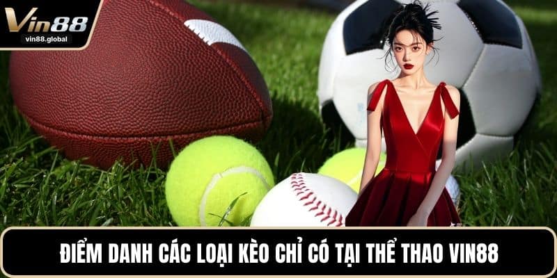 Điểm danh các loại kèo chỉ có tại thể thao VIN88