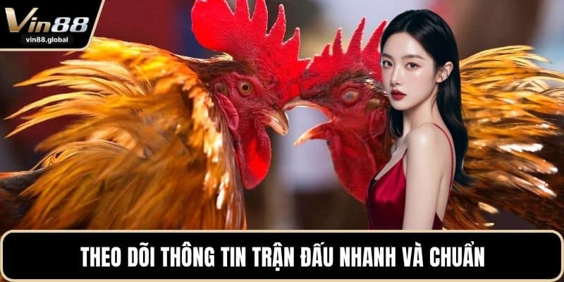 Theo dõi thông tin trận đấu nhanh và chuẩn